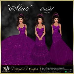 "Star Gowns Orchid"